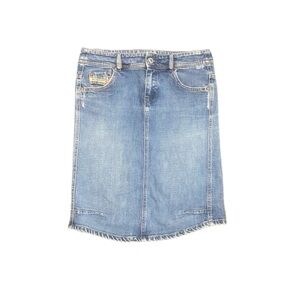 Diesel Industry Denim Division Y2K Women’s Denim Jean Distressed Skirt Sz 29